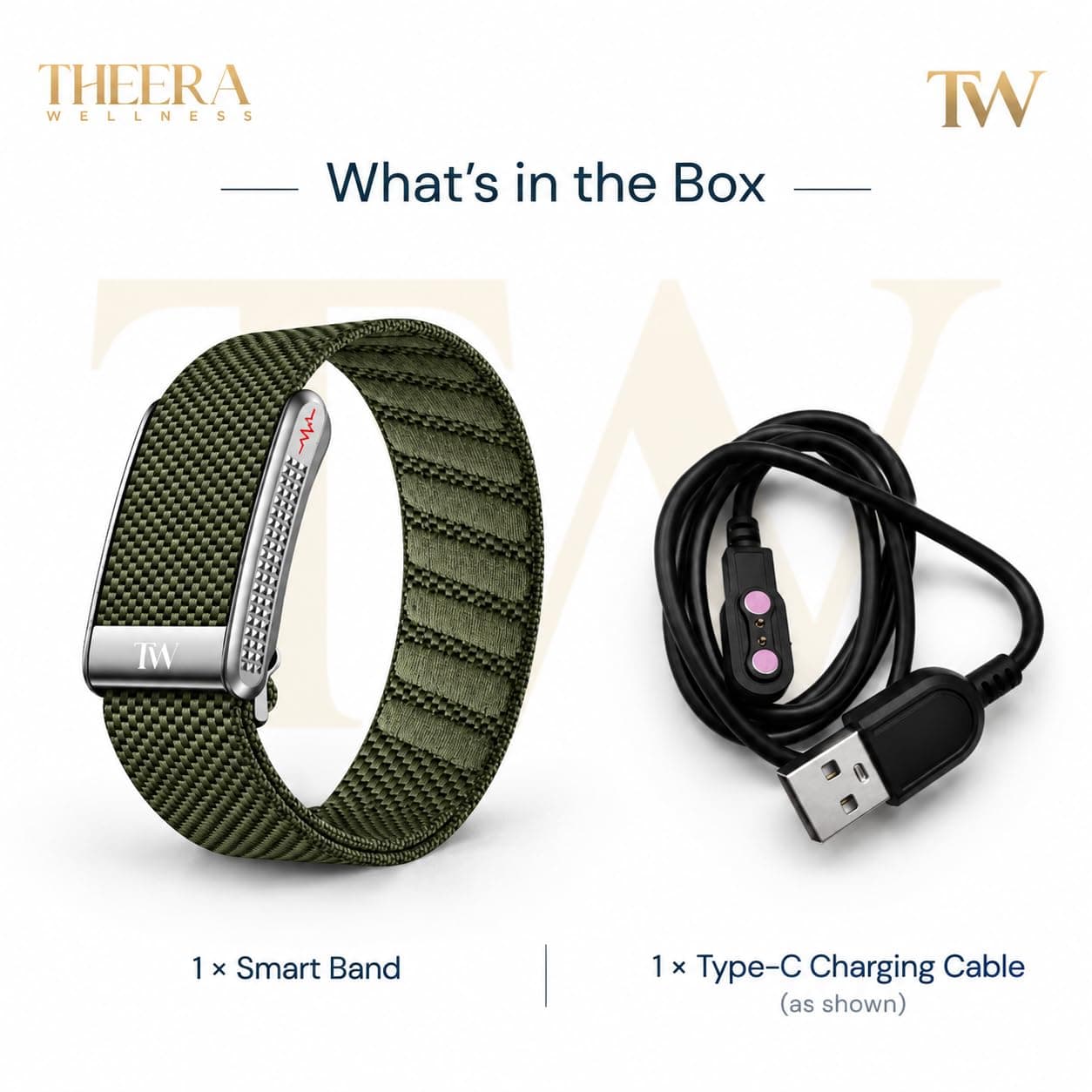 Theera Pro olive — complete 24/7 health monitoring