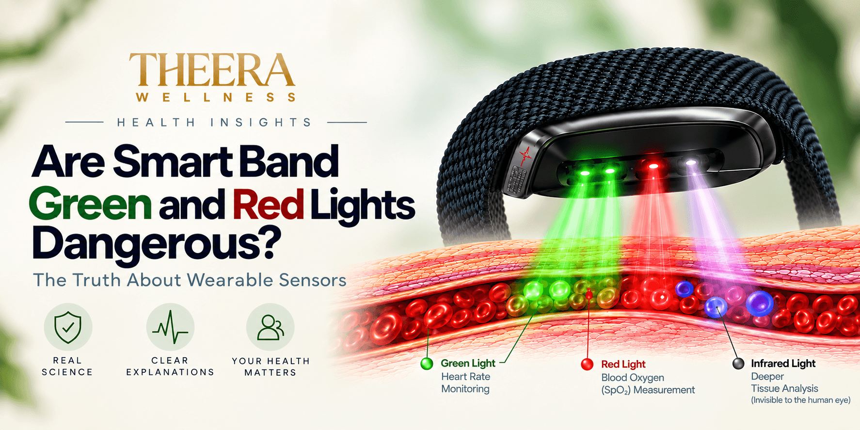 Are Smart Band Green and Red Lights Dangerous? The Truth About Wearable Sensors